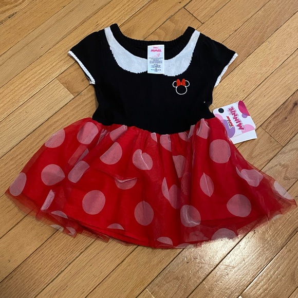 Disney Other - Disney Red & Black Minnie Polka Dot Tulle Dress